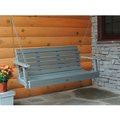 Highwood Usa highwood¬Æ 4' Weatherly Outdoor Porch Swing, Eco Friendly Synthetic Wood In Coastal Teak AD-PORW2-CGE